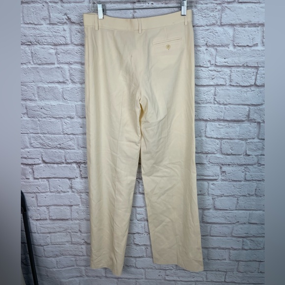 Emporio Armani Cream Flowy Trouser Pant Size 6 - Picture 3 of 8